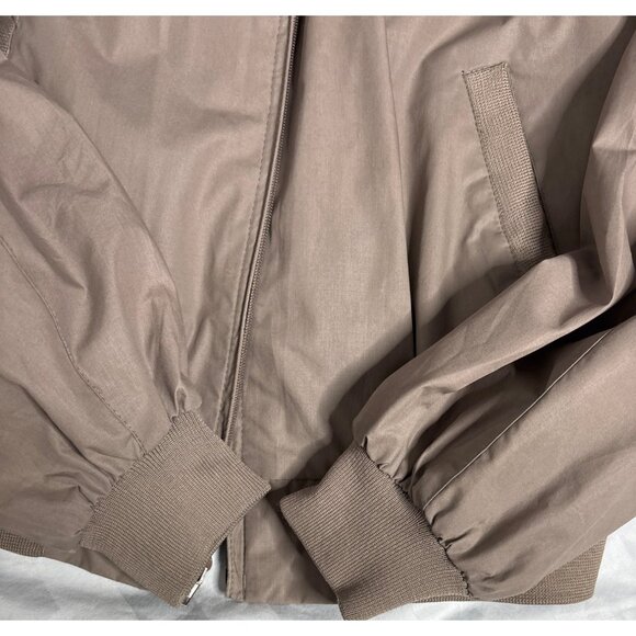 Vintage 1980's Members Only Men's Iconic Racer Beige Bomber Jacket Size 44 - Picture 4 of 9